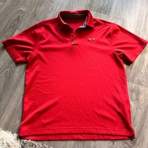 Under Armour Men's Polo Shirt in Bold Red